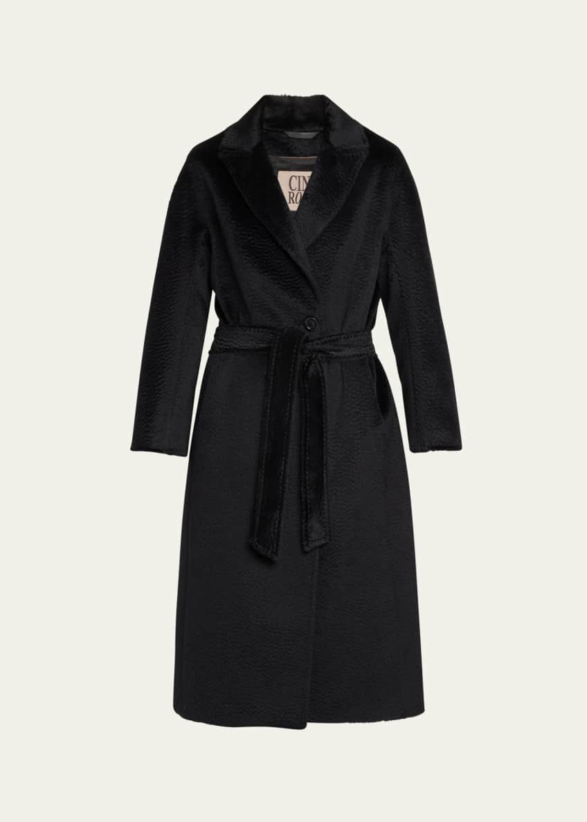 Cinzia rocca alpaca and wool coat store