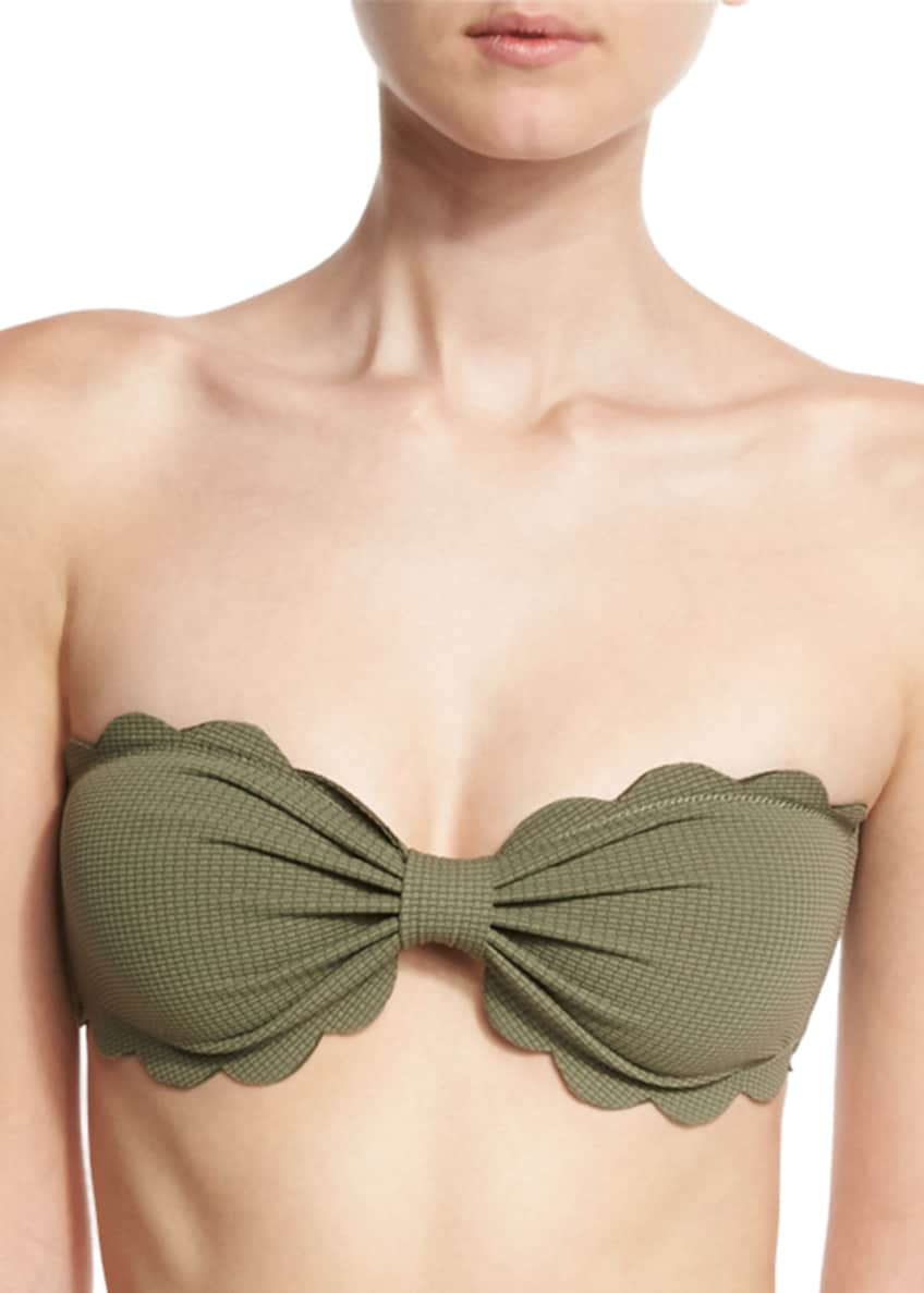 Marysia Antibes Scalloped Bandeau Swim Top Image 1 of 3