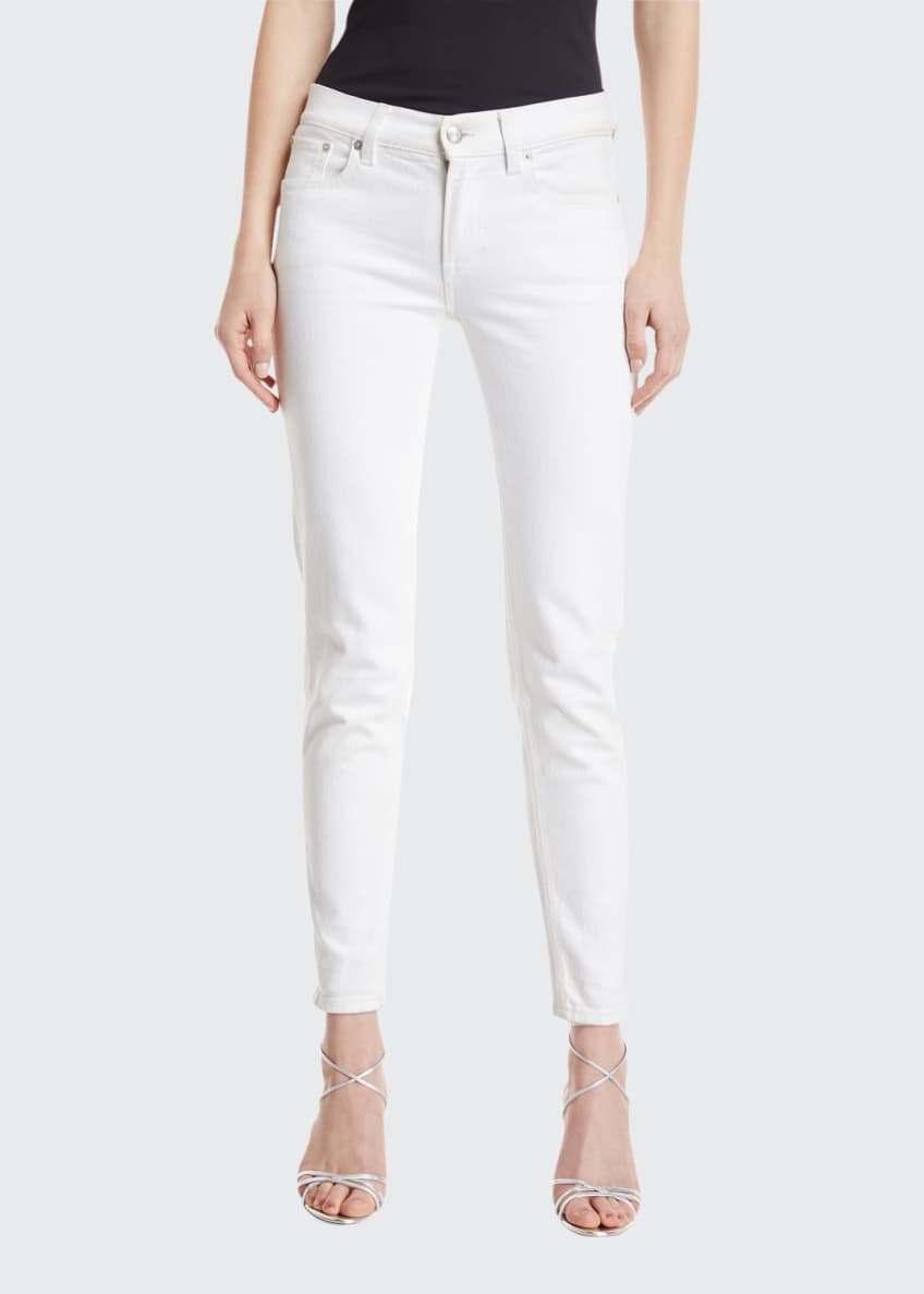 Ralph Lauren Collection 400 Matchstick Ankle Jeans, White Image 1 of 6