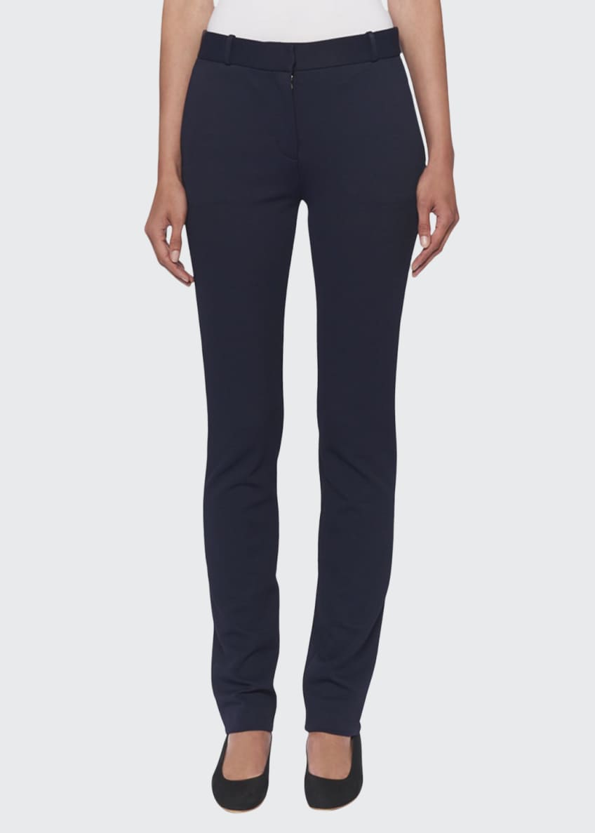 THE ROW Franklin Viscose-Stretch Skinny Pants Image 1 of 4
