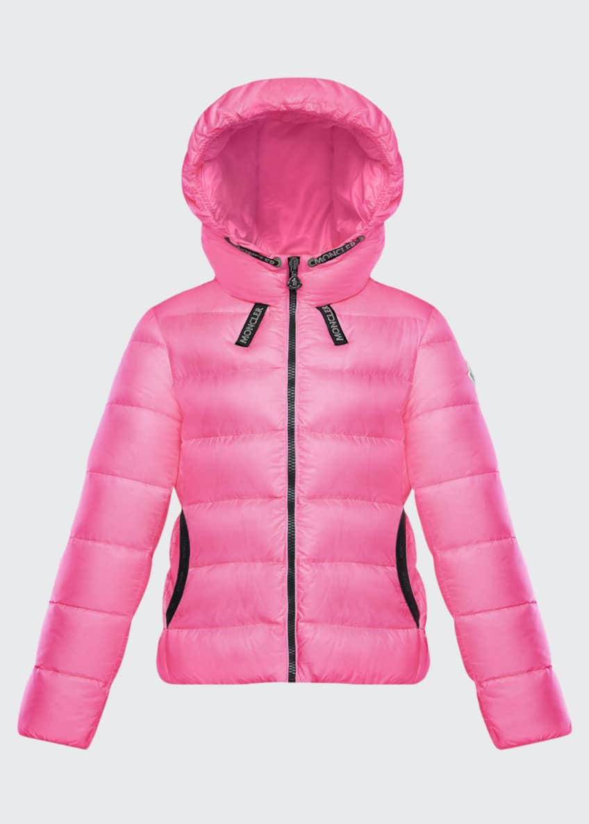 Moncler Chevril Hooded Puffer Coat, Size 8-14 Image 1 of 2