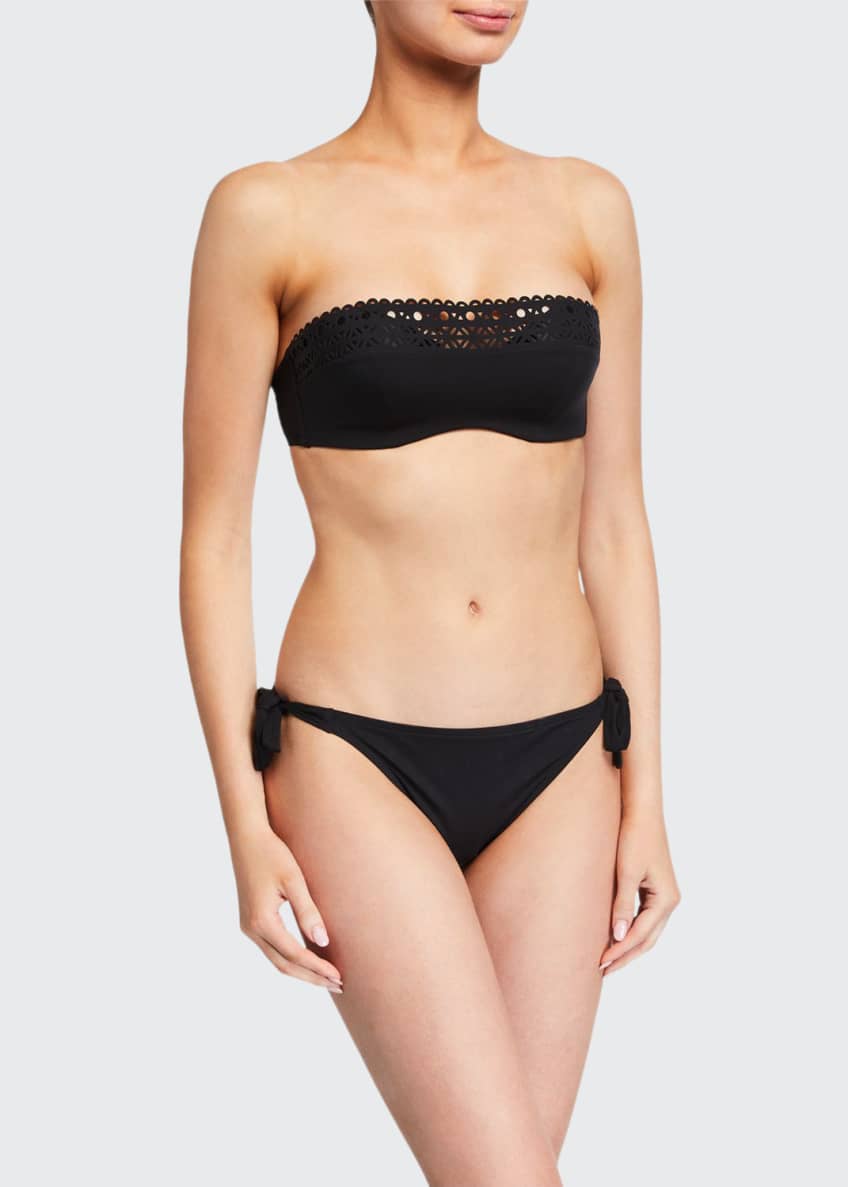 Padded bandeau bikini top - Black - Ladies