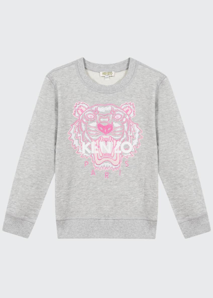 Kenzo Girl s Embroidered Tiger Logo Sweatshirt Size 2 6 and