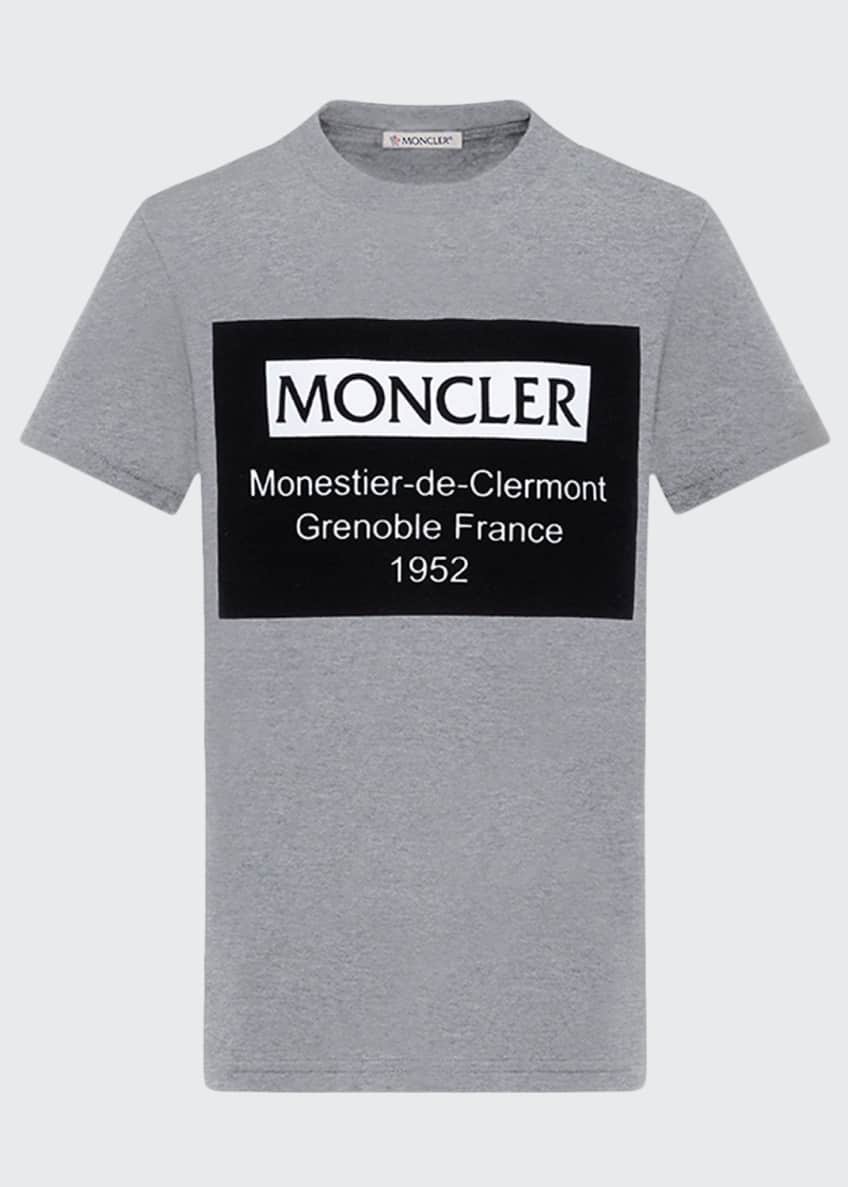 Moncler Boy's Short-Sleeve Cotton Logo Graphic T-Shirt, Size 8-14 Image 1 of 2