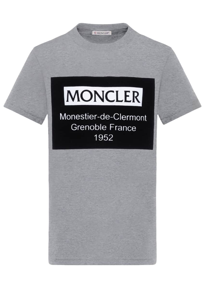 Moncler Boy's Short-Sleeve Cotton Logo Graphic T-Shirt, Size 4-6 Image 1 of 4