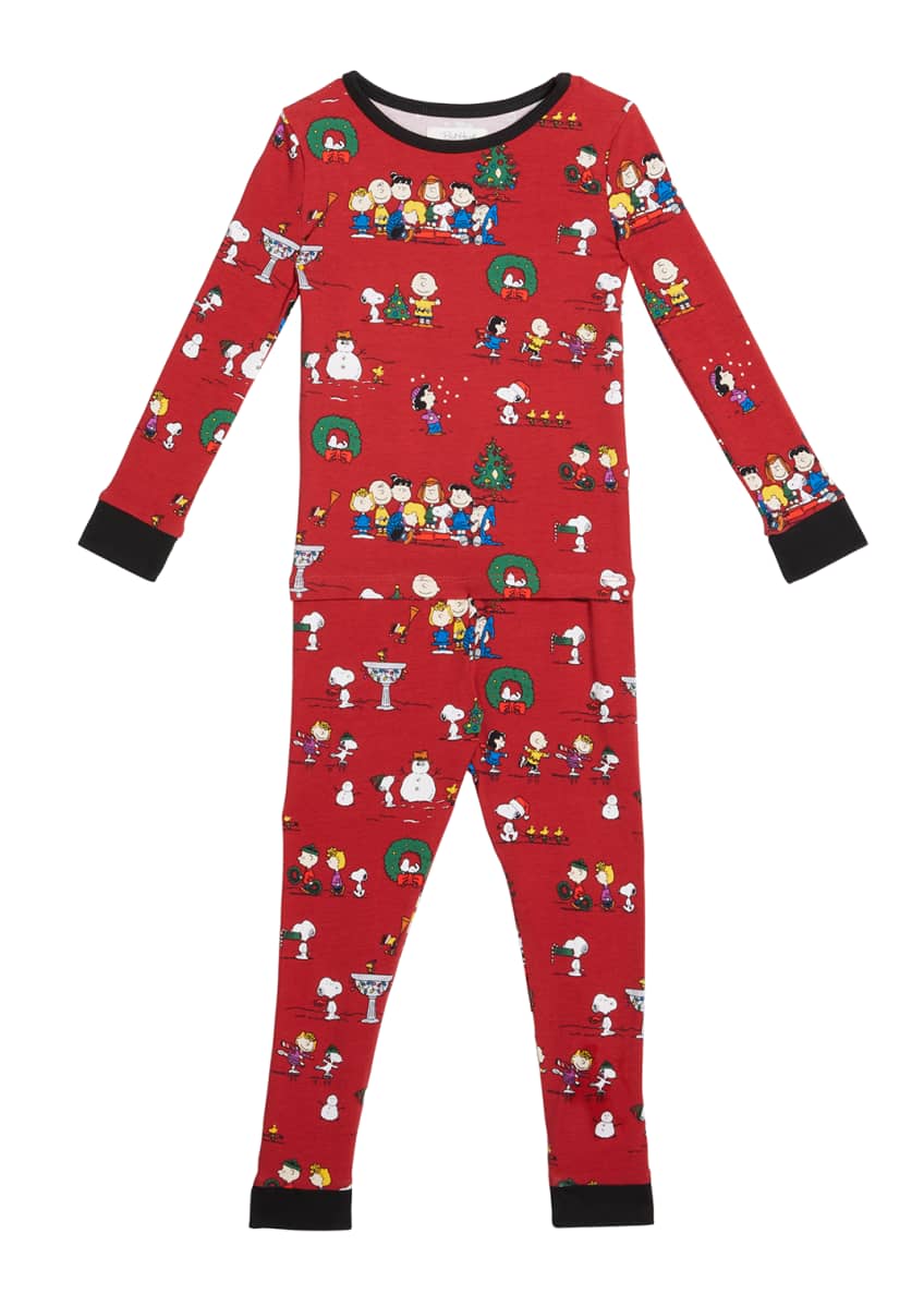 BedHead Pajamas Kid s Peanuts Winter Fun 2 Piece Pajama Set