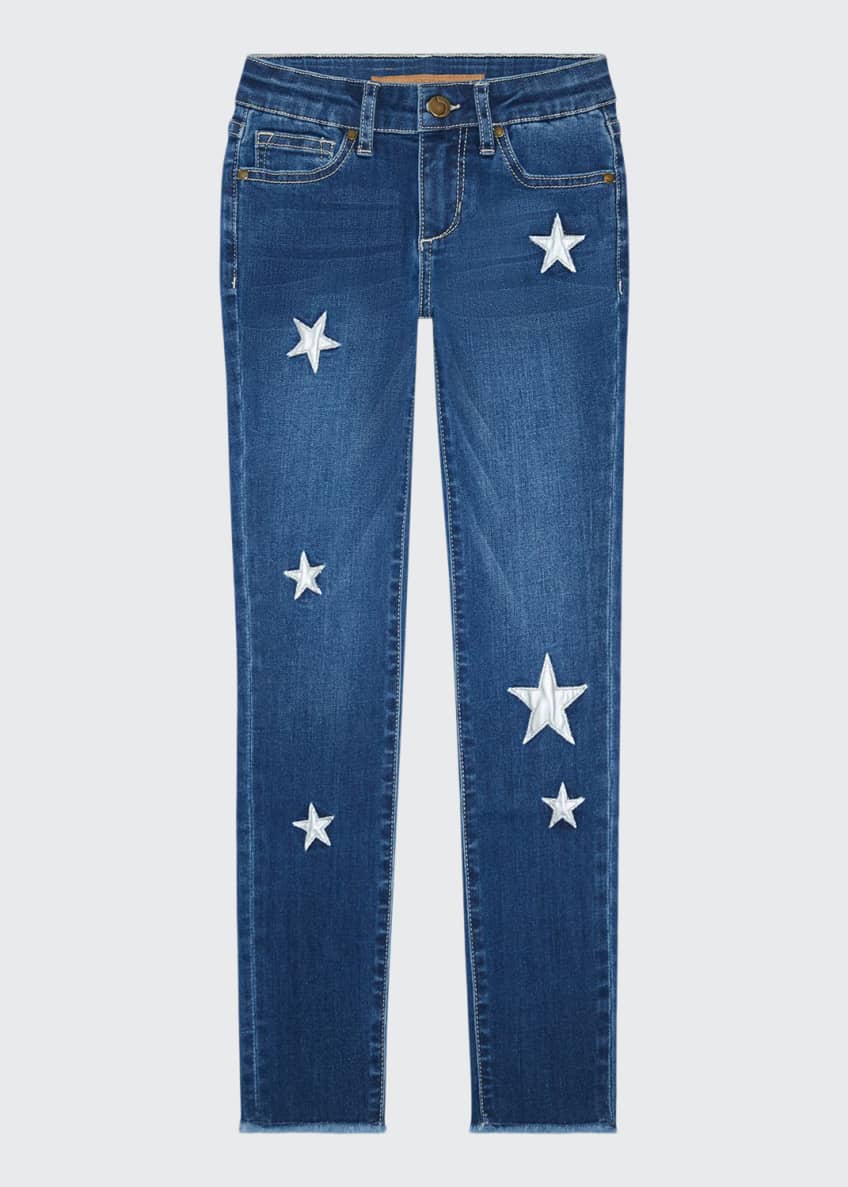Joe's Jeans Girl's Luna Star Patch Skinny Denim Jeans, Size 7-16