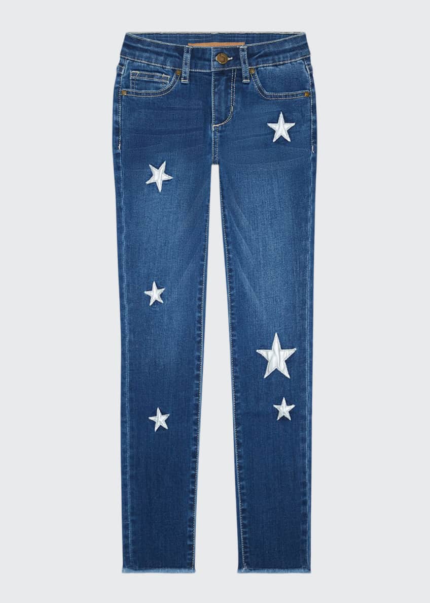 Joe's Jeans Girl's Luna Star Patch Skinny Denim Jeans, Size 7-16