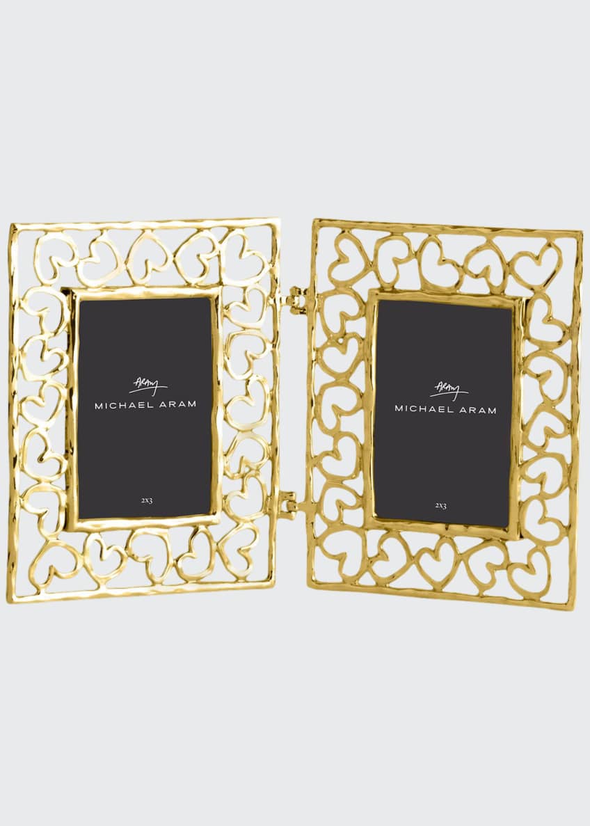 Michael Aram Heart Hinged Frame, Gold Bergdorf Goodman