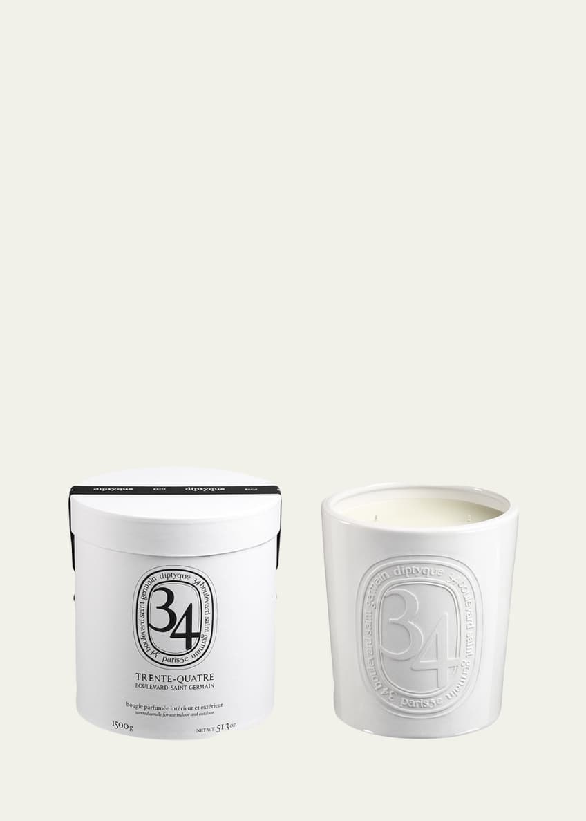 DIPTYQUE 34 Boulevard Saint Germain Indoor & Outdoor Scented Candle, 51.3 oz. Image 1 of 2