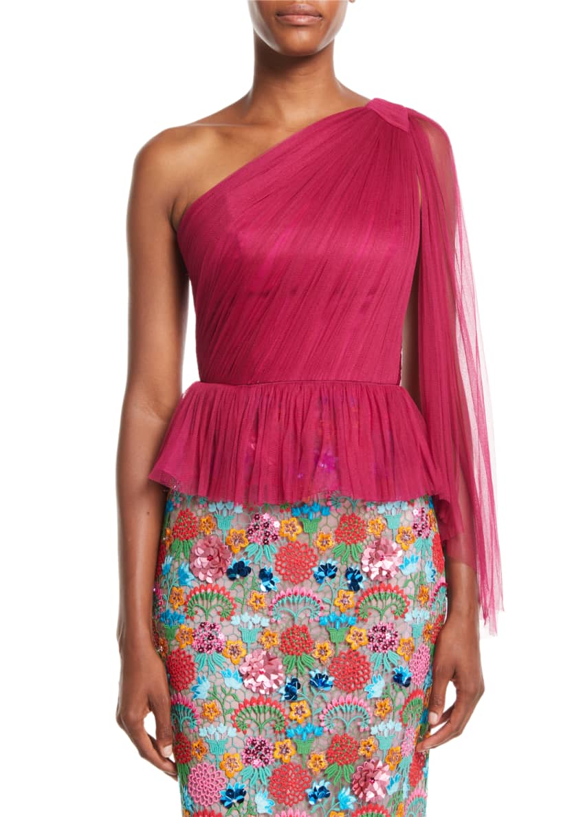 Tulle peplum top outlet