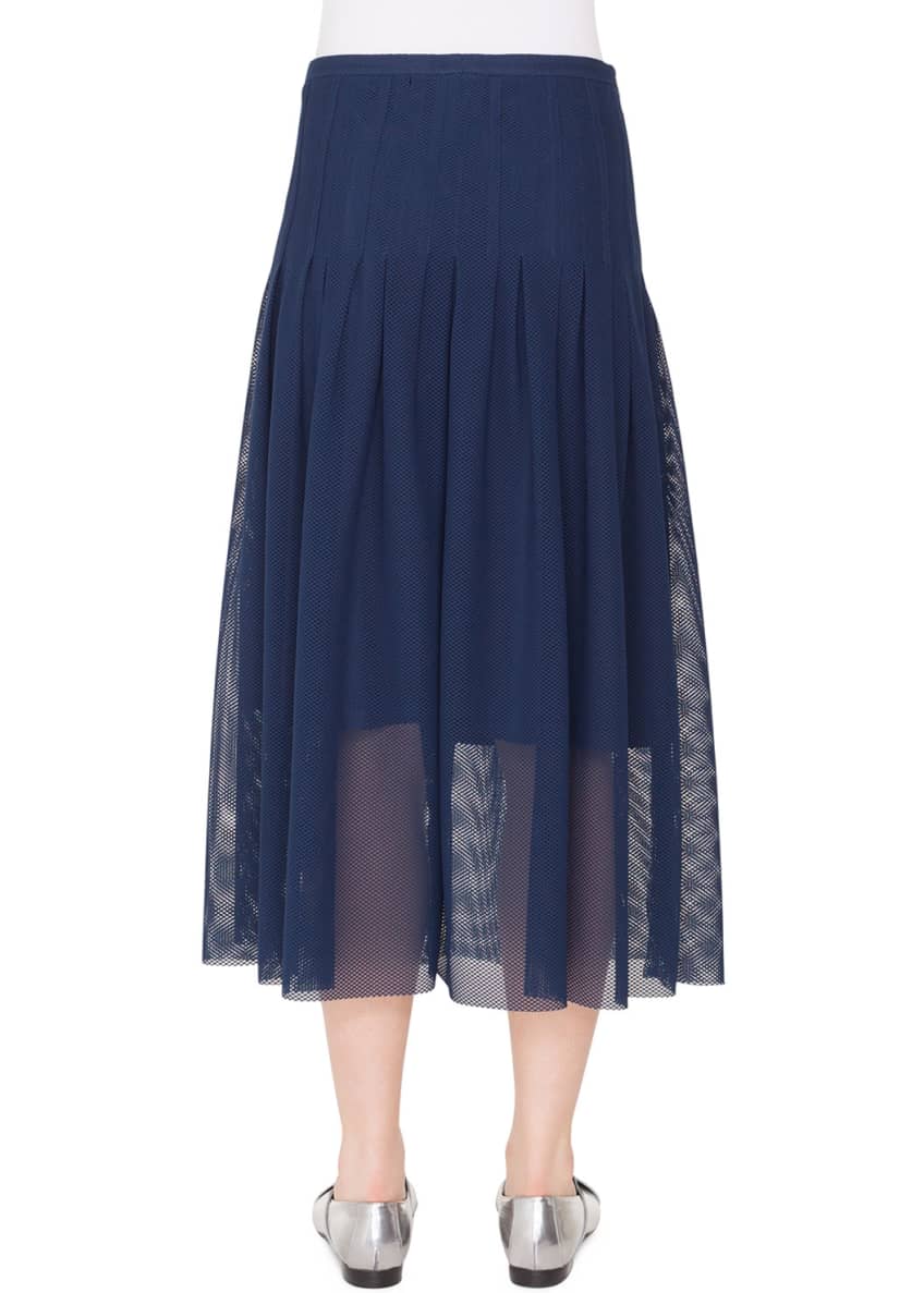 Akris punto 3-D Punto Lace Midi Skirt Image 2 of 2