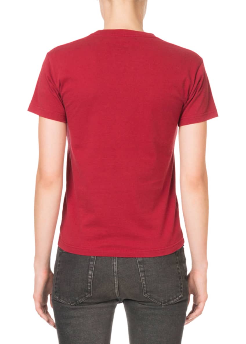 Balenciaga Logo-Graphic Crewneck Tee Image 2 of 4