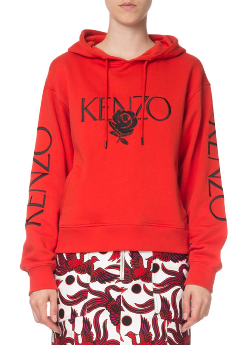 Hoodie with rose logo discount