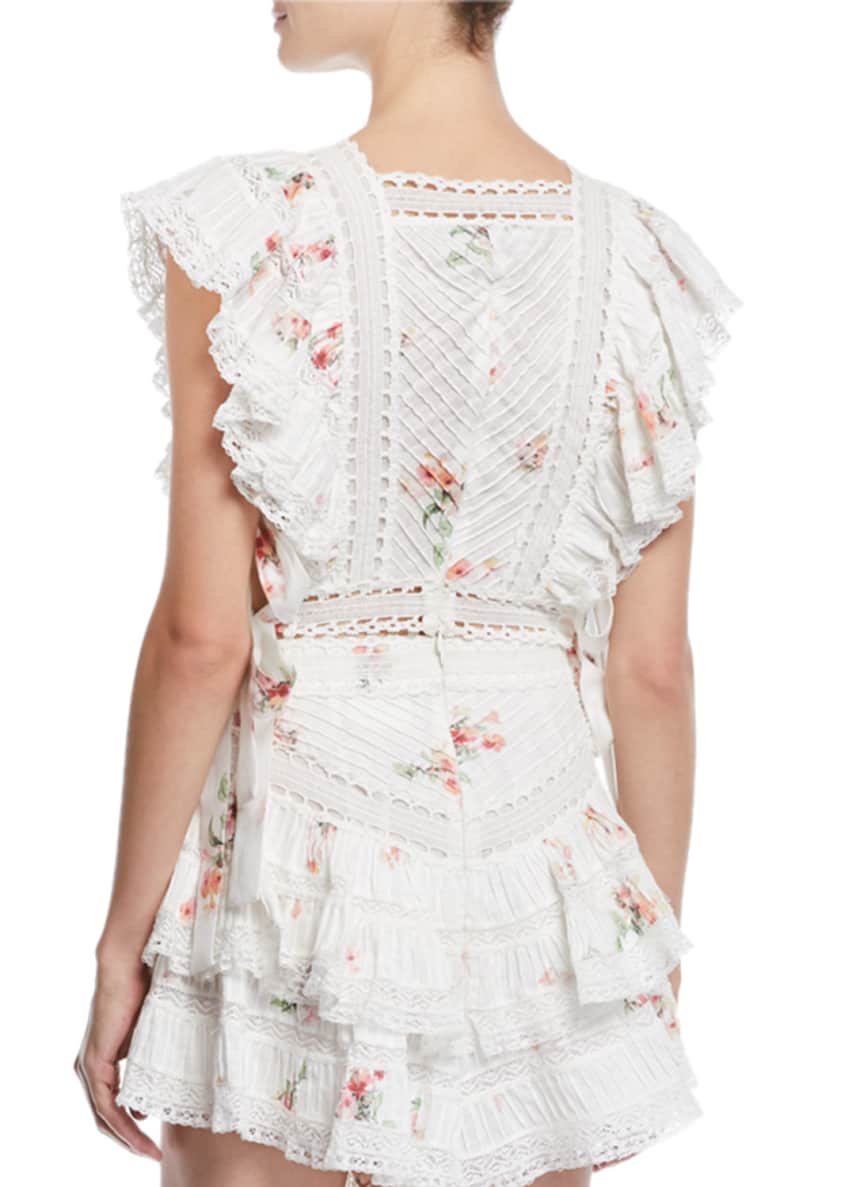Zimmermann heathers pintuck frill dress sale