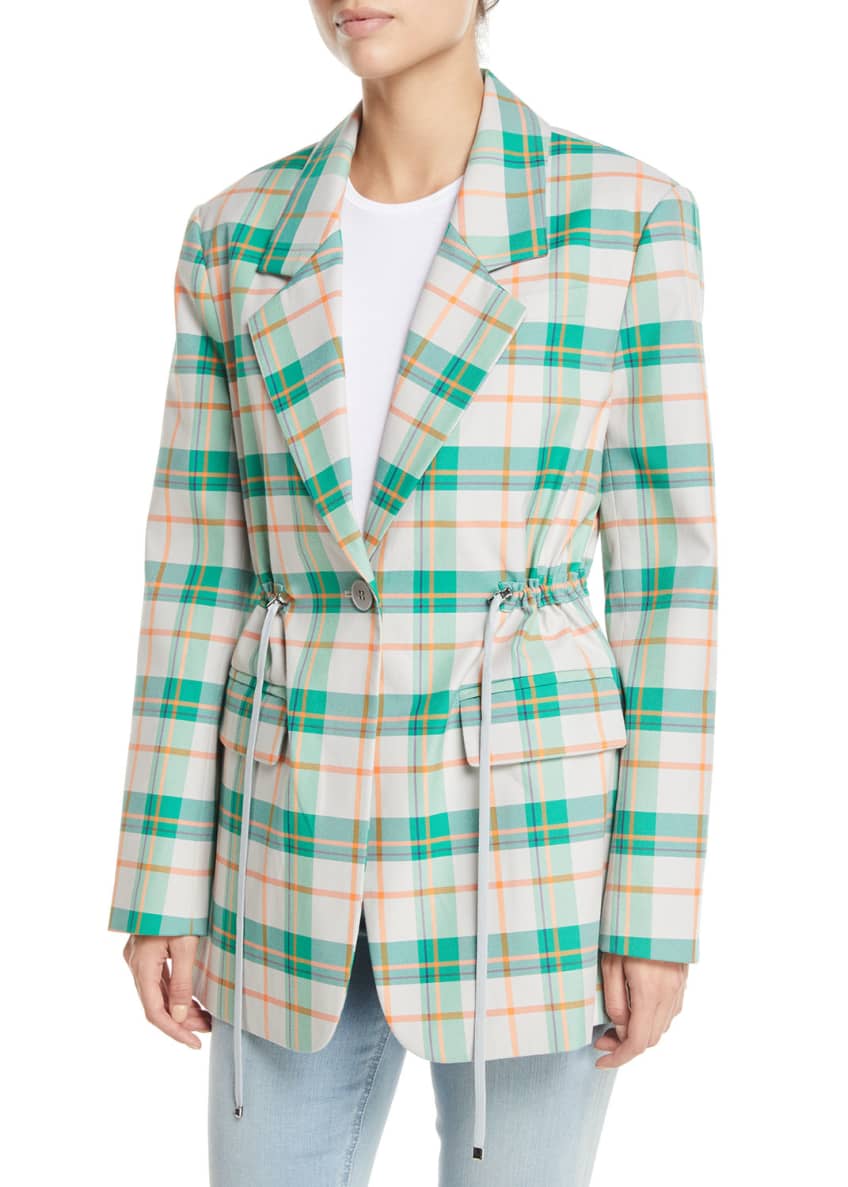 Tibi plaid blazer hot sale