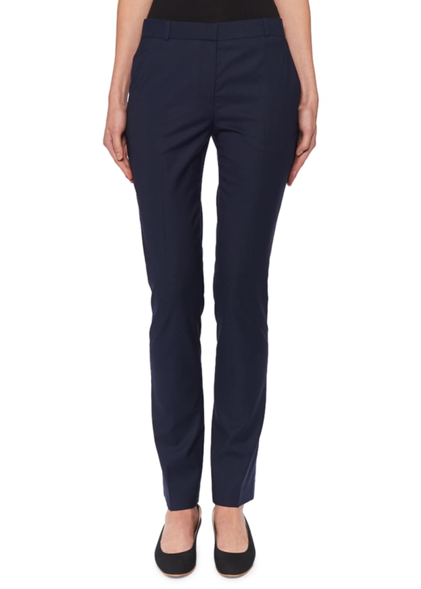 THE ROW Franklin Wool Skinny Pants Image 1 of 4