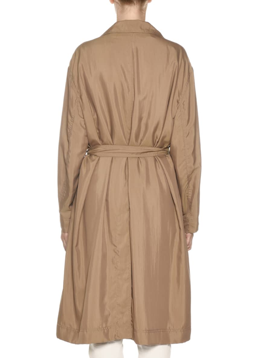 Agnona Belted Tech-Cloth Utility Trench Coat and Matching Items ...