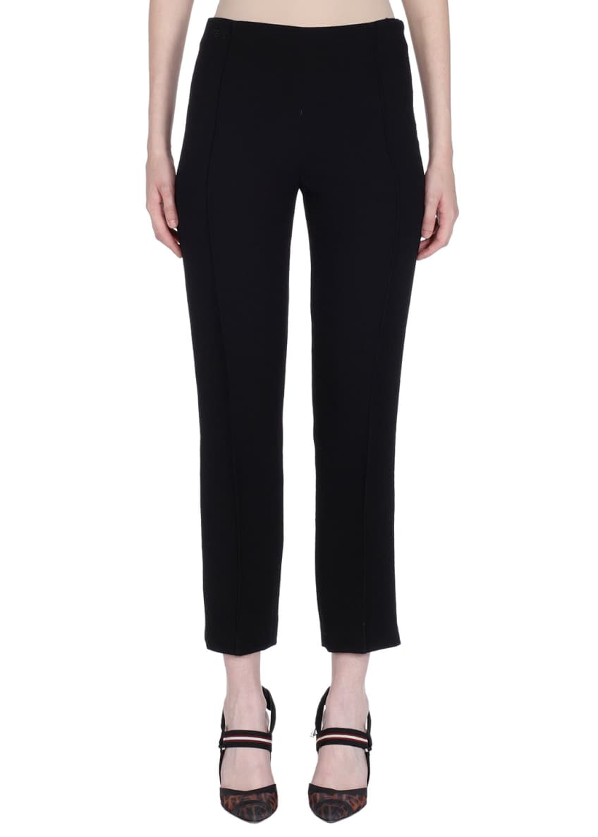 Fendi Cropped Slim Wool-Crop Trousers Image 1 of 4