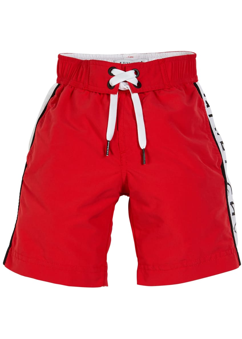 Red givenchy swim shorts on sale