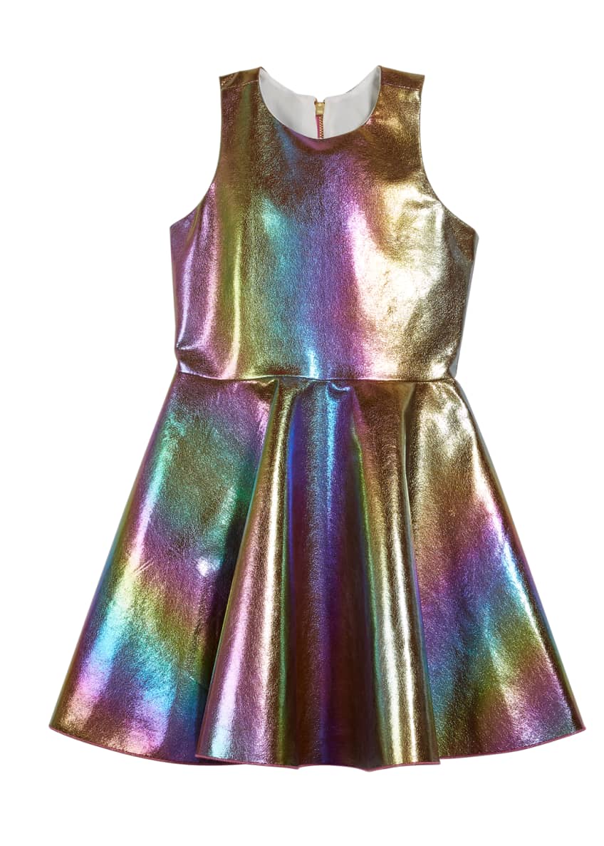 Zoe Josie Iridescent Rainbow Foil Dress & Matching Items - Bergdorf Goodman