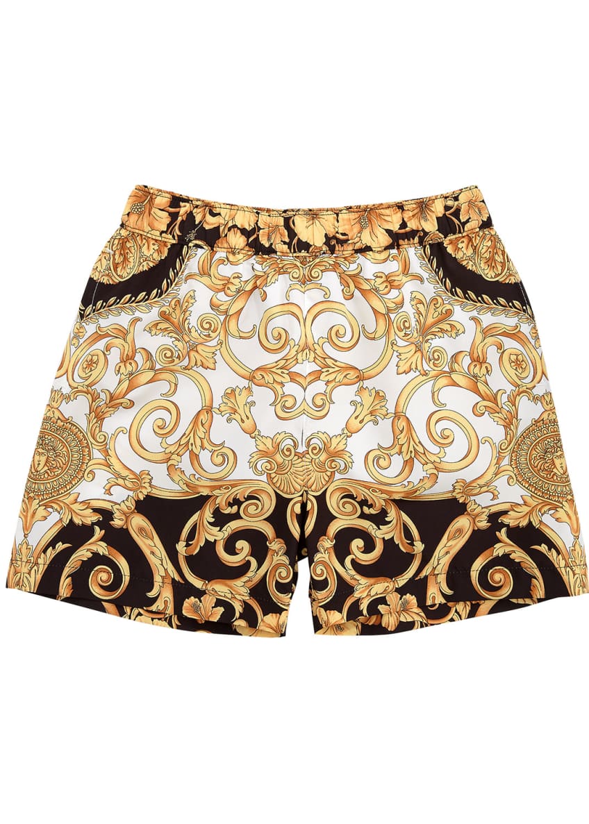 Versace Boys' Barocco Print Swim Shorts & Matching Items - Bergdorf Goodman