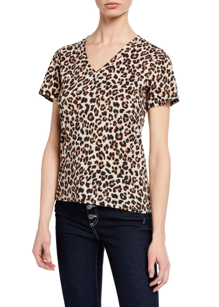 Veronica beard leopard sweater top