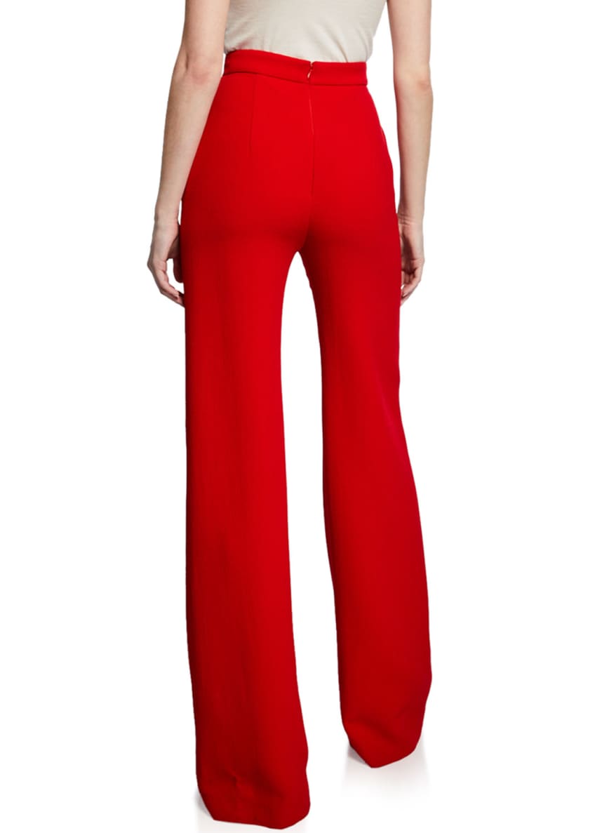 Brandon Maxwell Wide-Leg Pants with Side Pockets Image 2 of 5