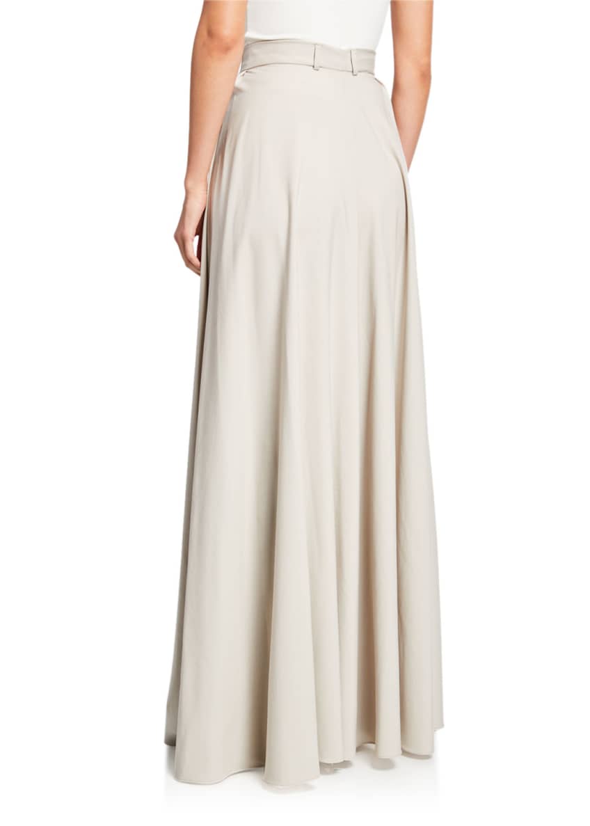 Brandon Maxwell Asymmetric Pleated Top w/ Side Drape and Matching Items ...