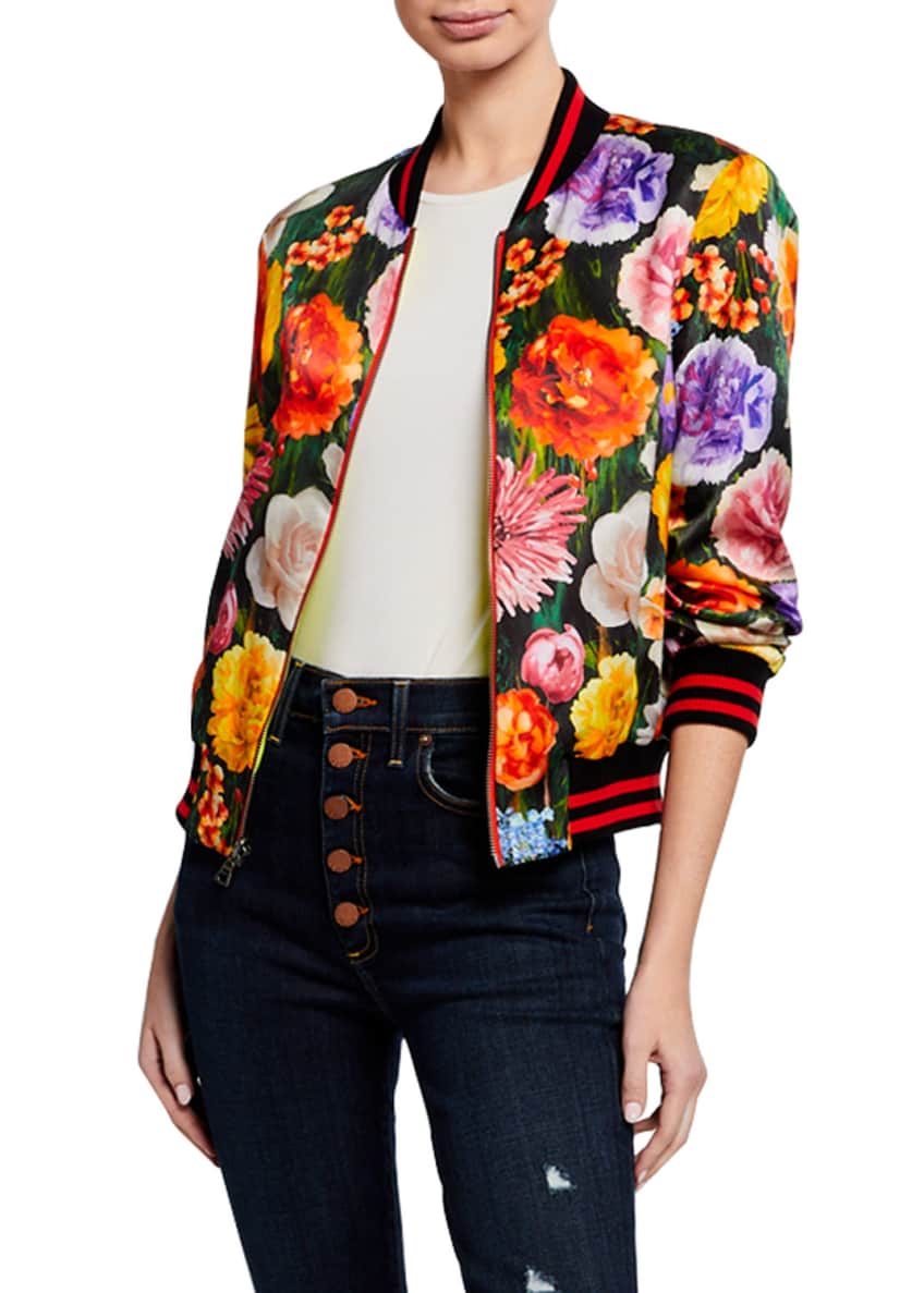 Alice and olivia cheap lonnie reversible bomber