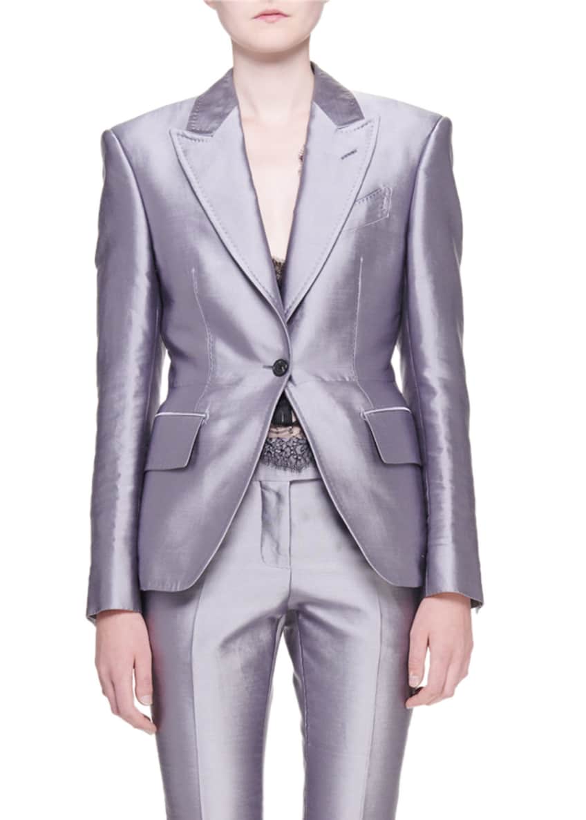 TOM FORD One-Button Notch Lapel Jacket Image 1 of 5