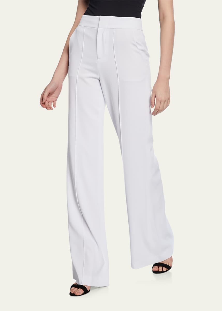 Alice + Olivia Dylan High-Waist Wide-Leg Pants