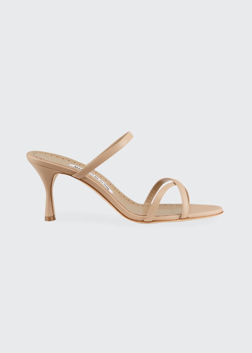banga 70mm crisscross slide sandals