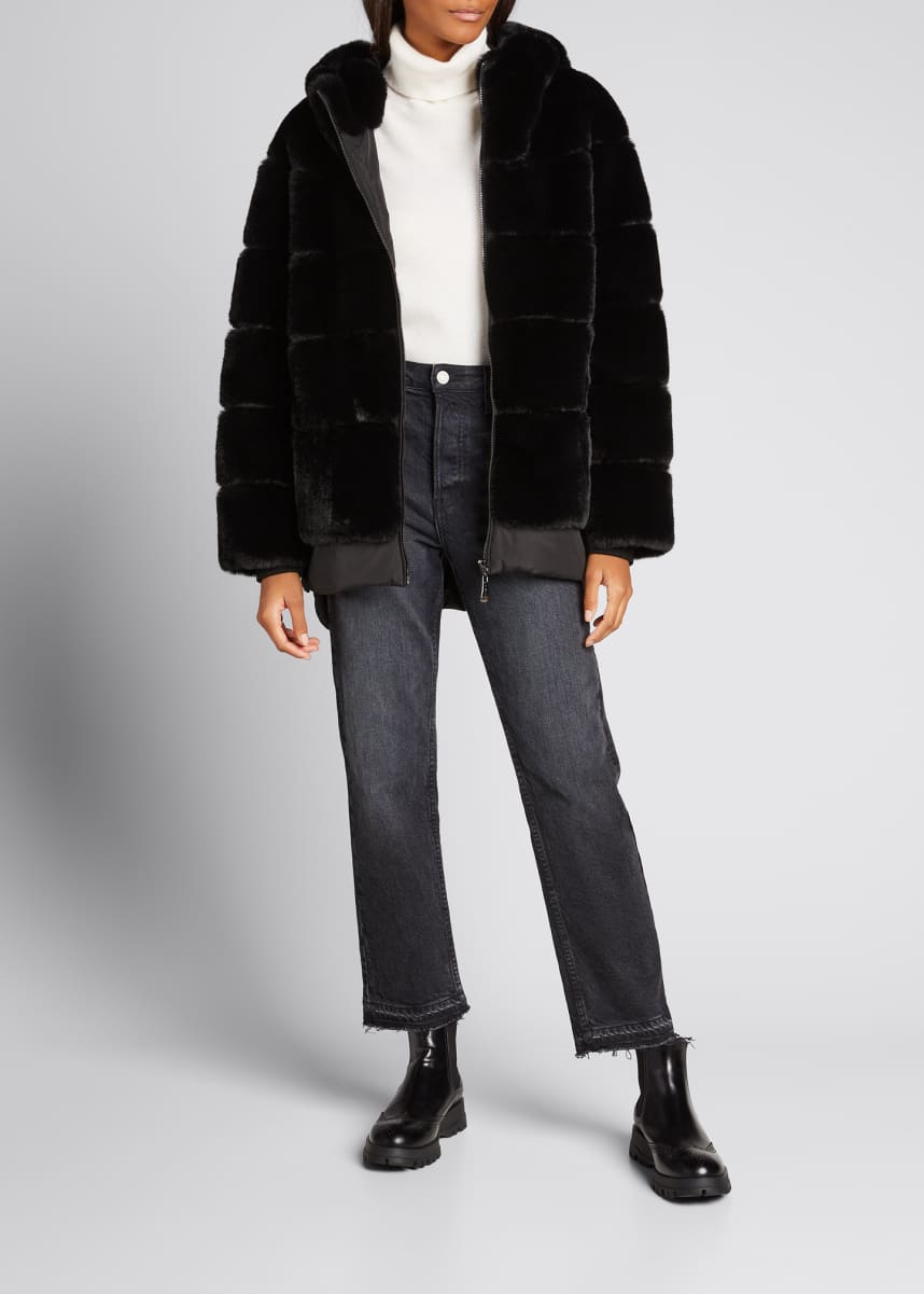 Belle fare faux fur coat Clearance