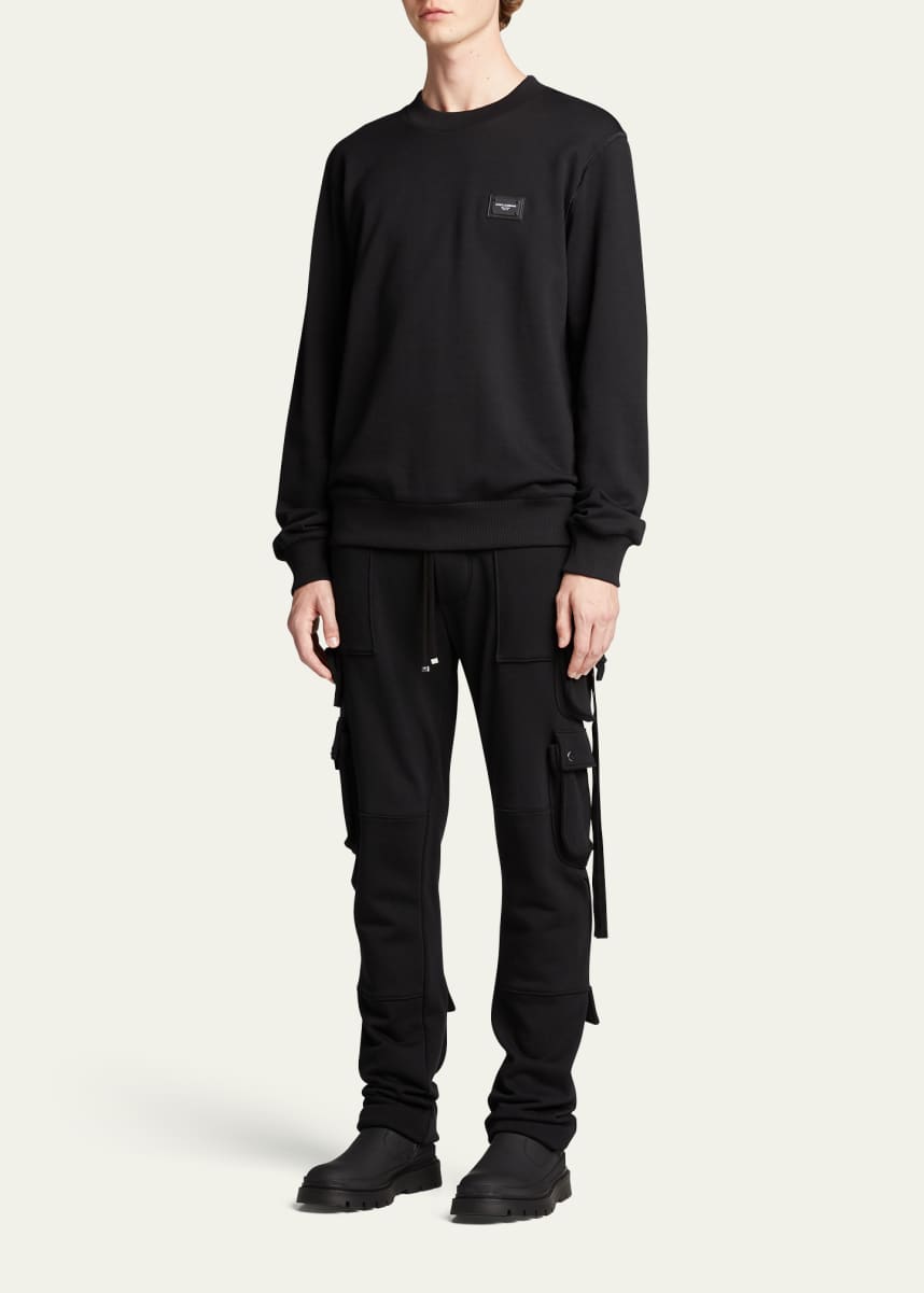 Dolce&Gabbana Men's Logo-Plaque Sweatshirt