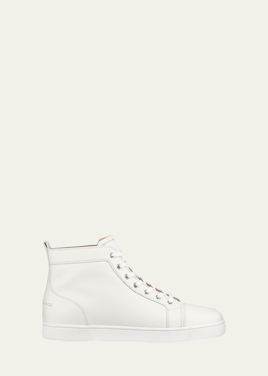 Christian Louboutin Men's Louis Leather High-Top Sneakers
