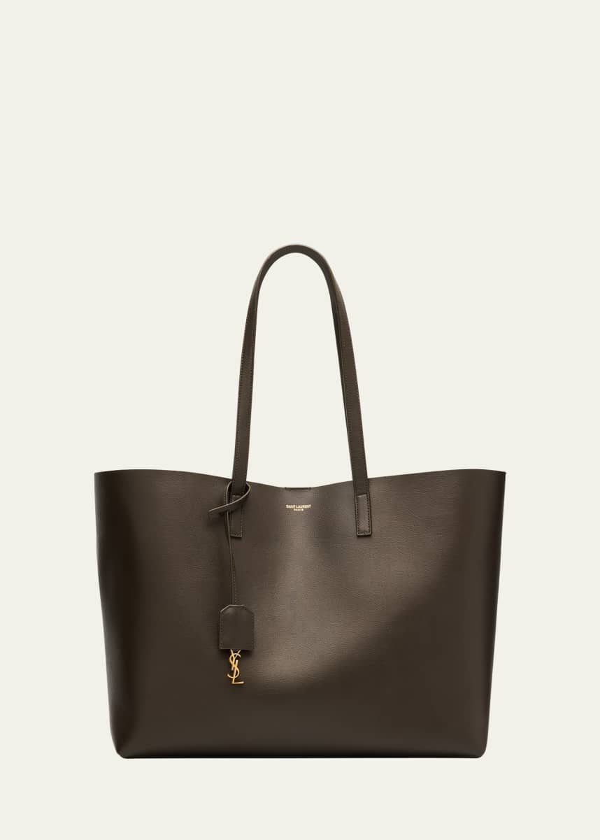 Saint Laurent Shopping Bag East-West Tote in Smooth Leather
