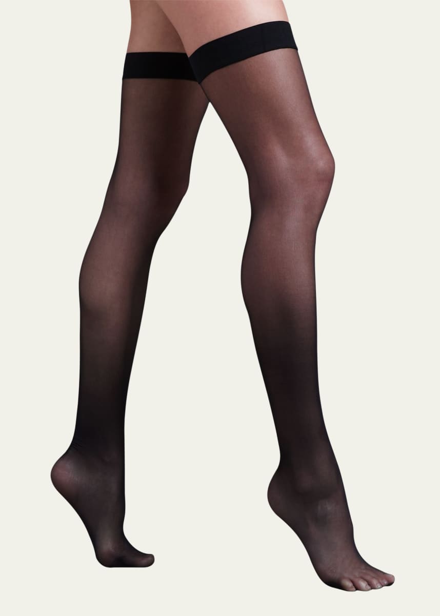 Wolford Individual 10 Sheer Thigh-High Stay-Ups