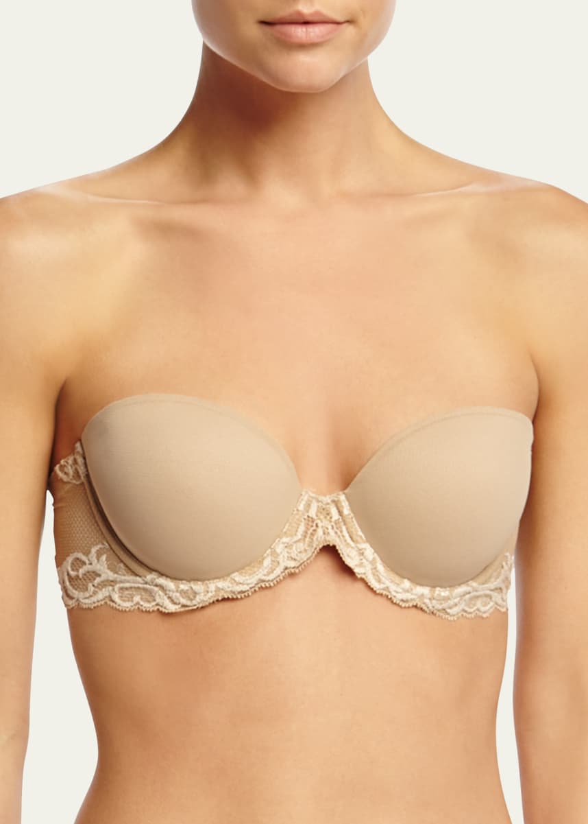 Natori Feathers Strapless Plunge Bra