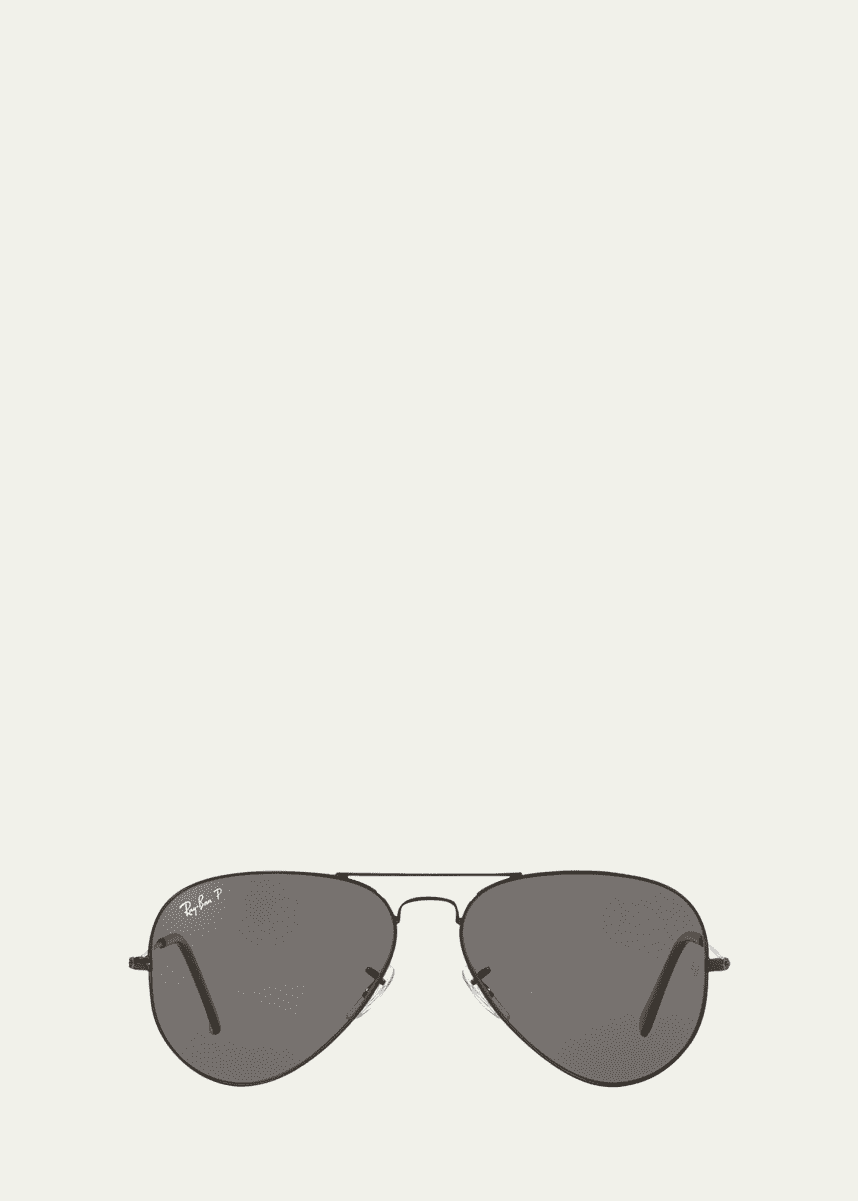 Ray-Ban Metal Polarized Aviator Sunglasses