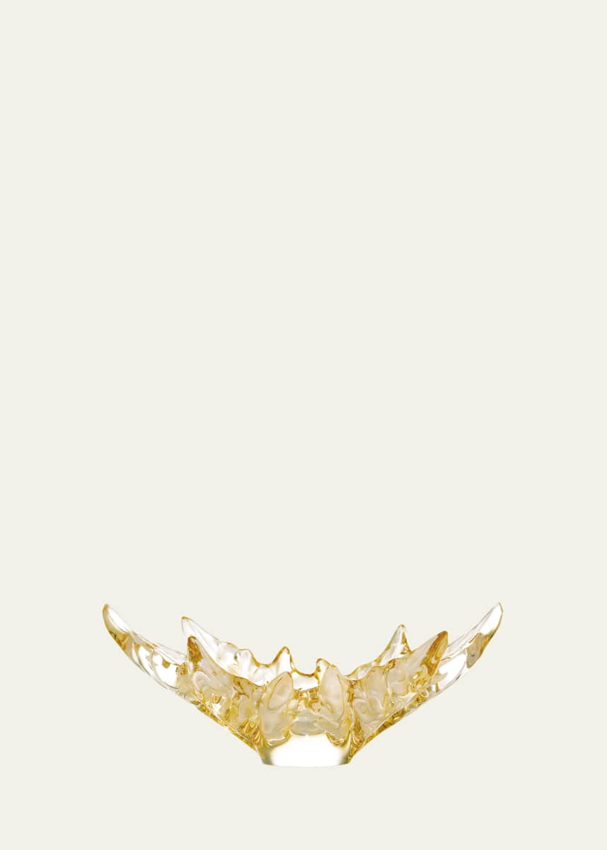 Lalique Champs-Elysees Bowl - Gold Lustre