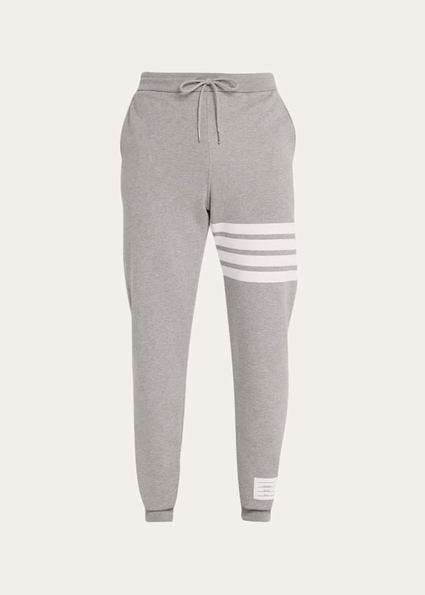 Thom Browne Men's Classic Drawstring Sweatpants with Stripe Detail