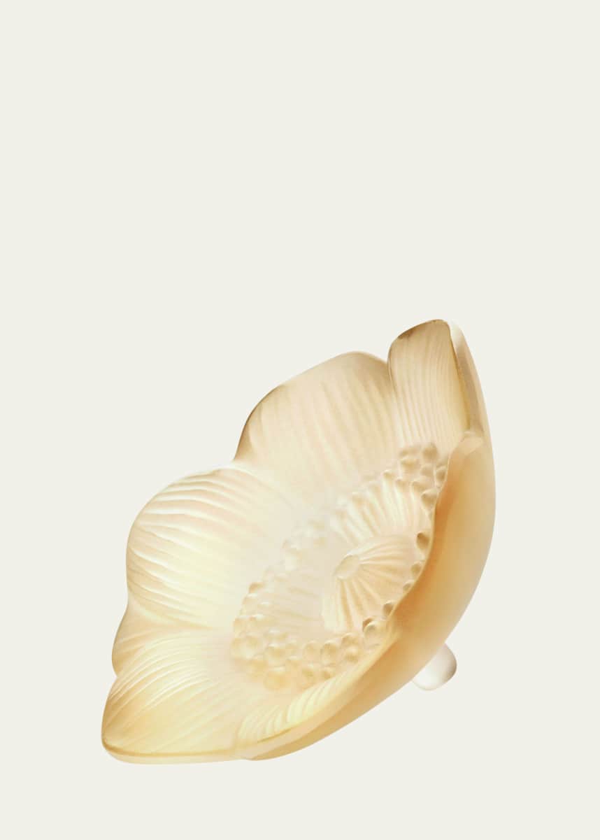 Lalique Golden Anemone Sculpture