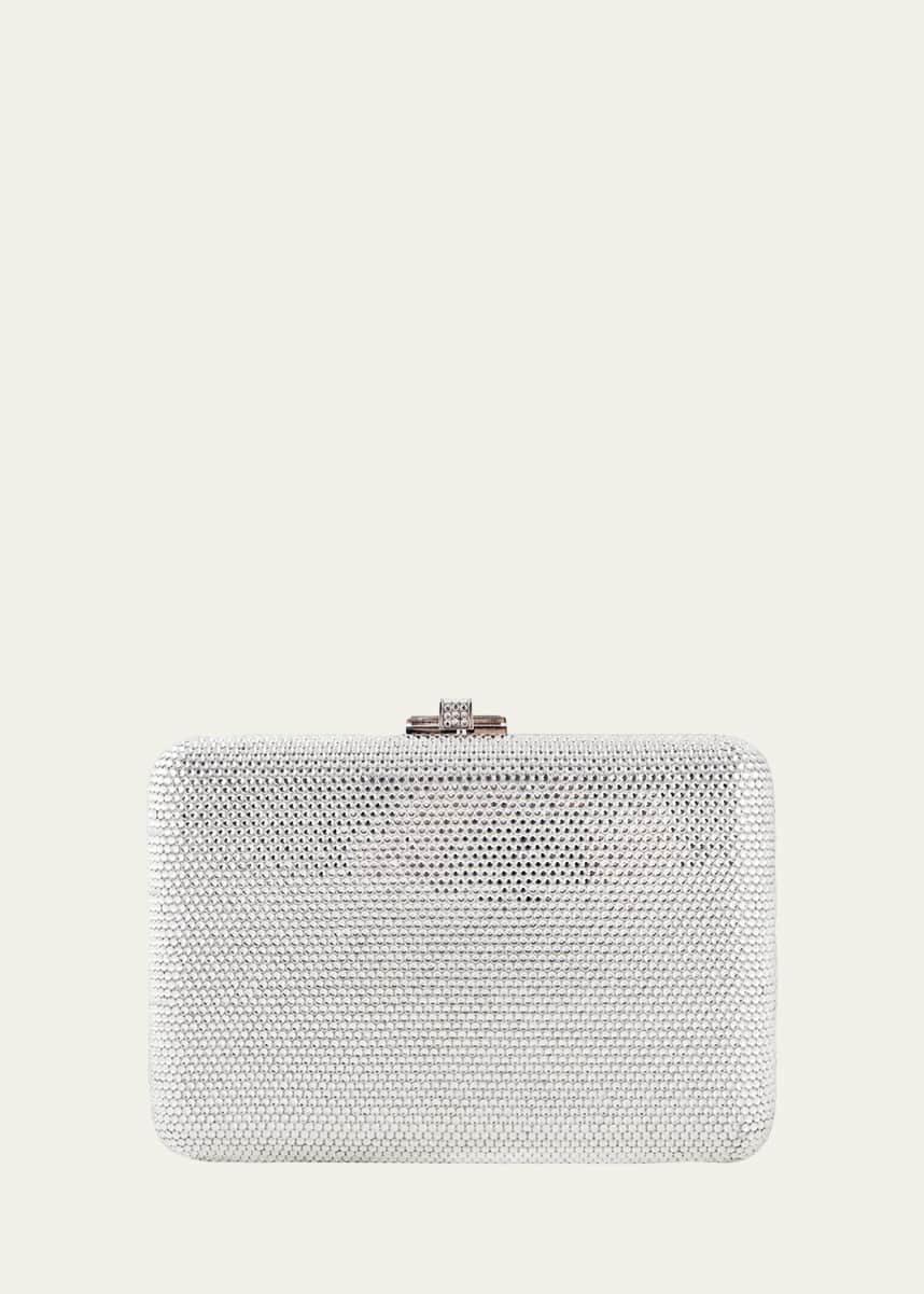 Judith Leiber Couture Slim Slide Crystal Evening Clutch Bag