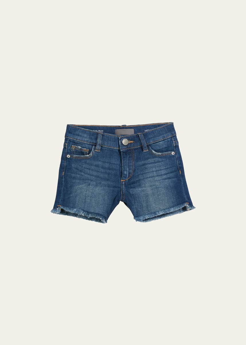 DL1961 Lucy Frayed Cutoff Shorts, Size 7-16