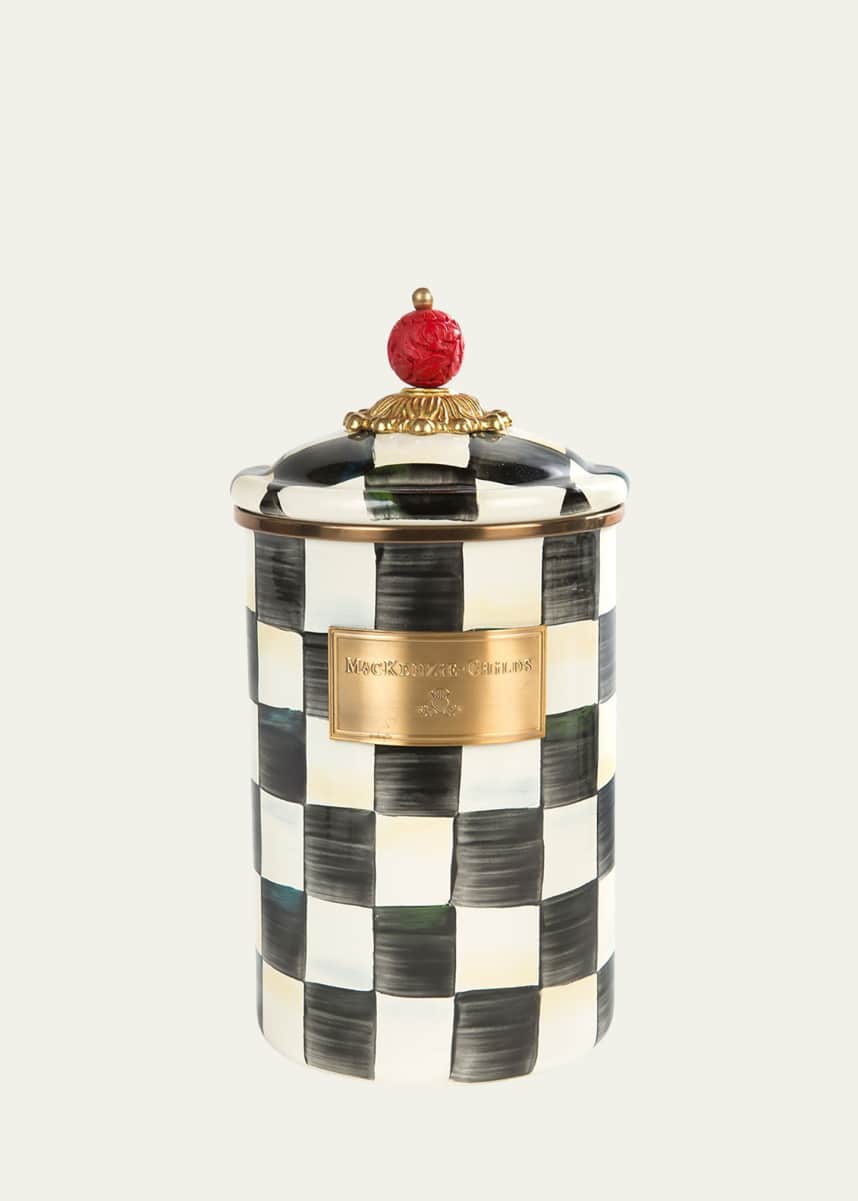 MacKenzie-Childs Courtly Check Large Canister