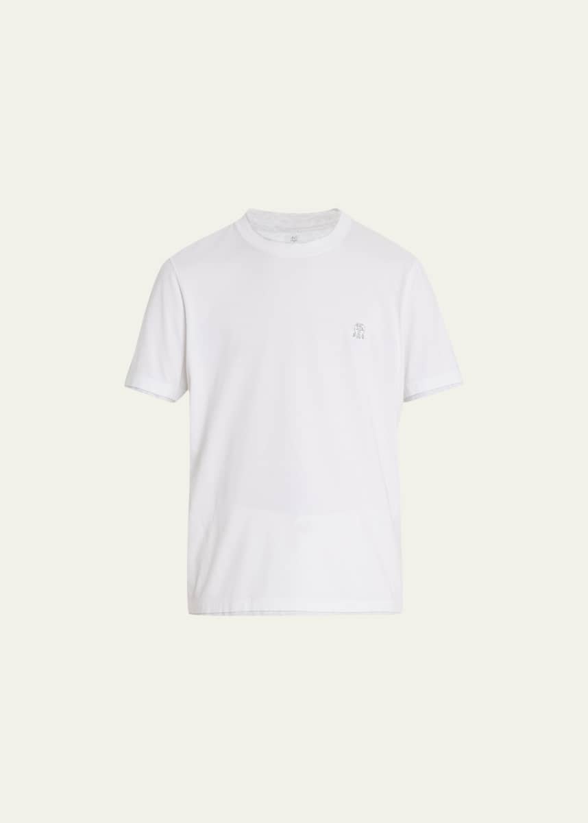 Brunello Cucinelli Men's Marled Crewneck T-Shirt