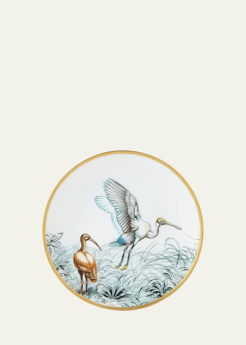 Hermes Carnets d' Equateur Birds Bread & Butter Plate