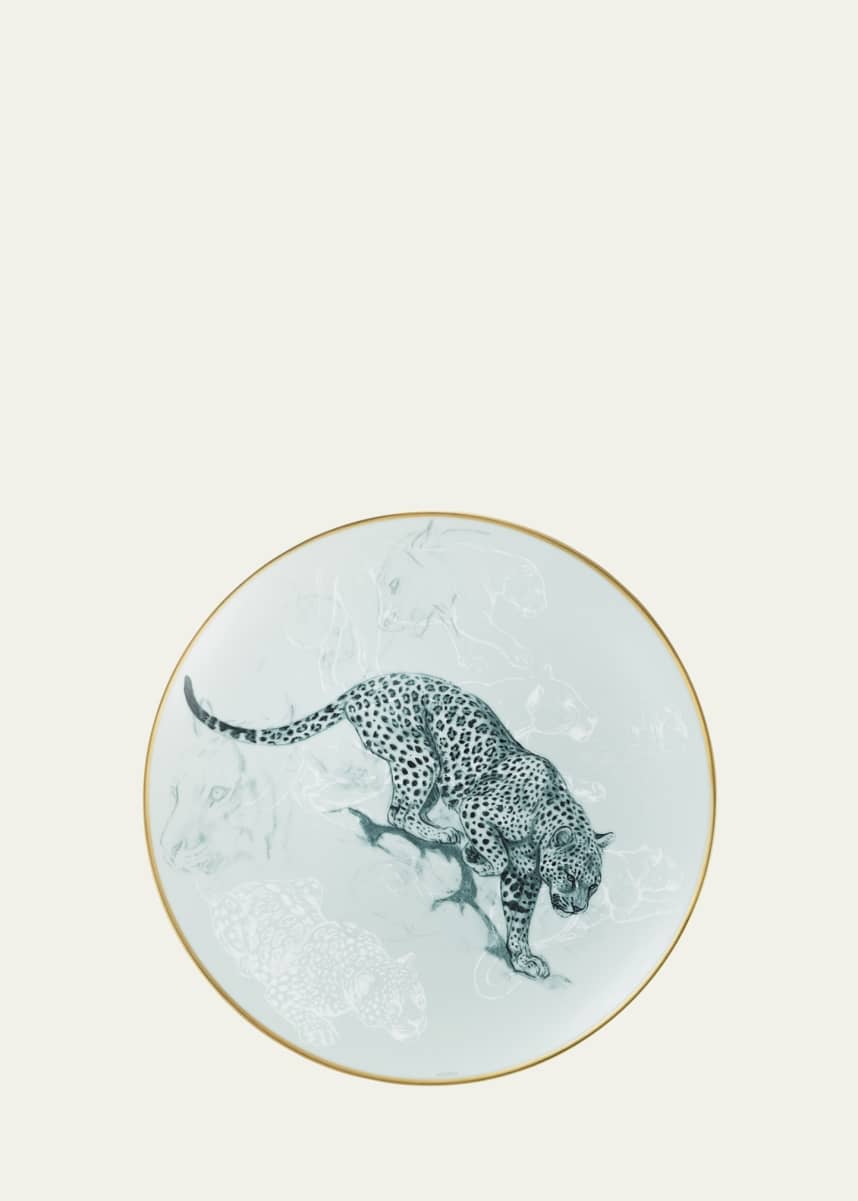 Hermes Carnets d'Equateur Panther Salad Plate