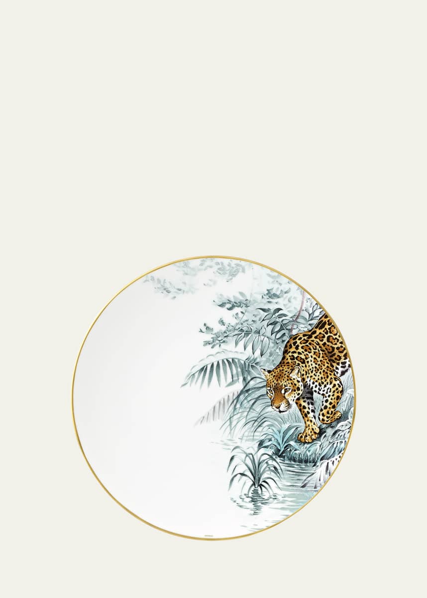Hermes Carnets d'Equateur Jaguar Dinner Plate